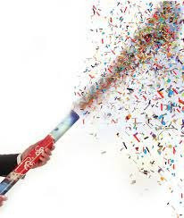 Cañón De Papel Explosión De Colores